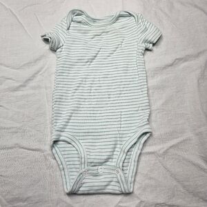 Carter's Blue and White Striped Bodysuit
